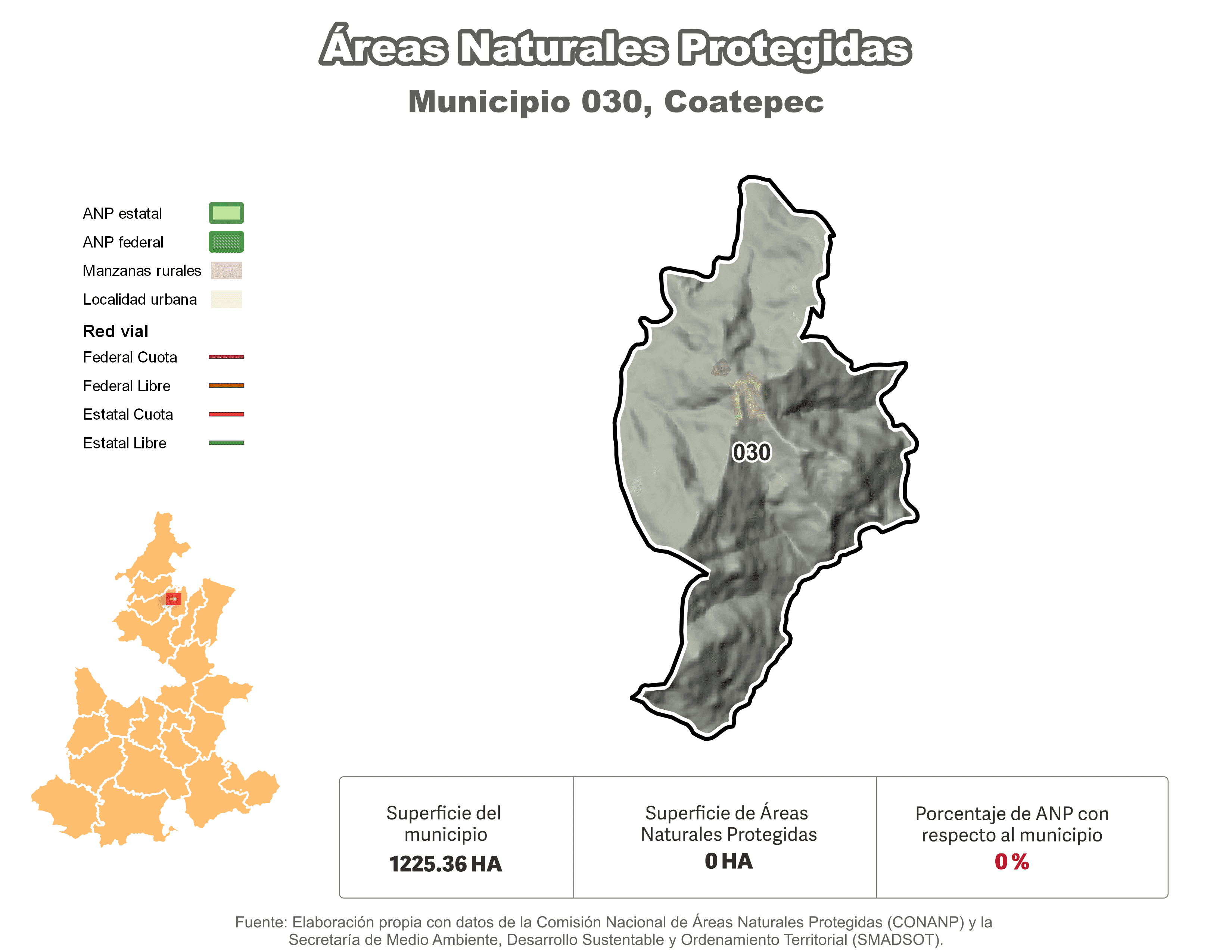 Biblioteca de Mapas - Áreas Naturales Protegidas (ANP) en municipio de Coatepec