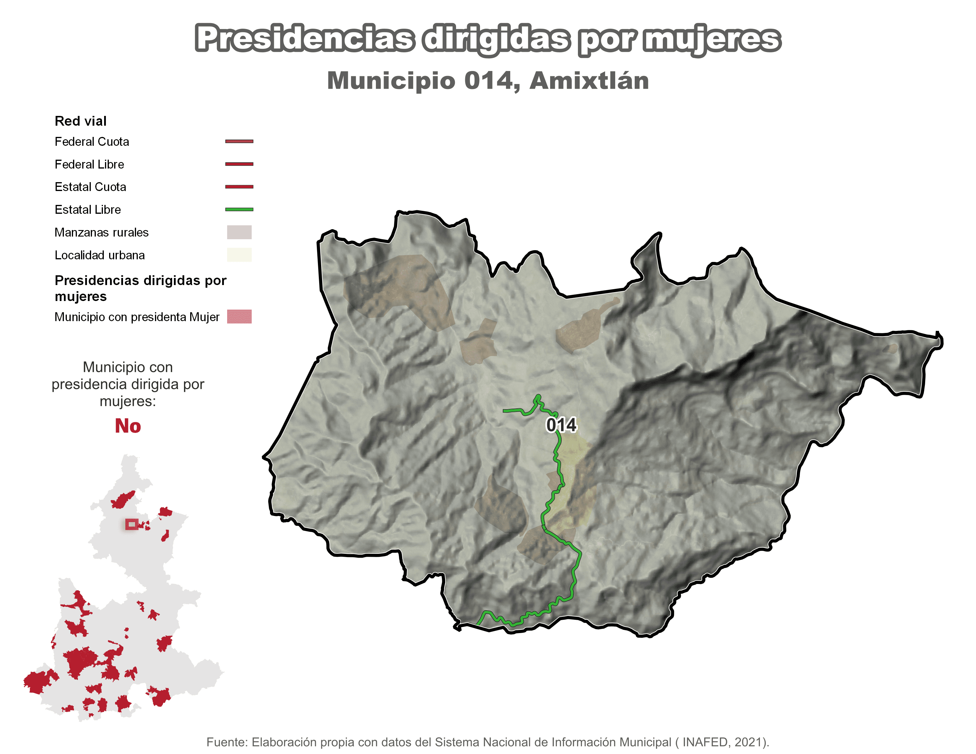 Biblioteca de Mapas - Presidencia en municipio de Amixtlán