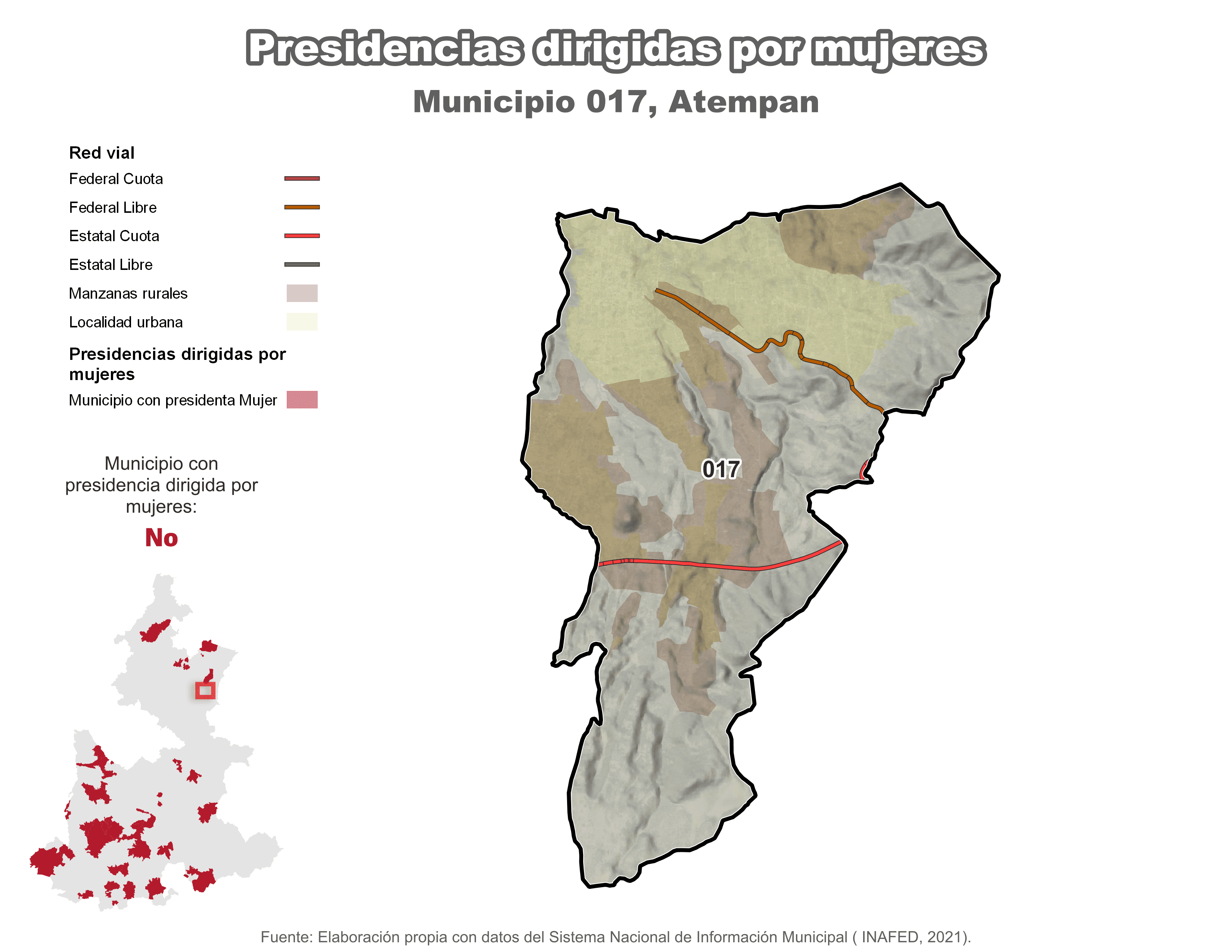 Biblioteca de Mapas - Presidencia en municipio de Atempan