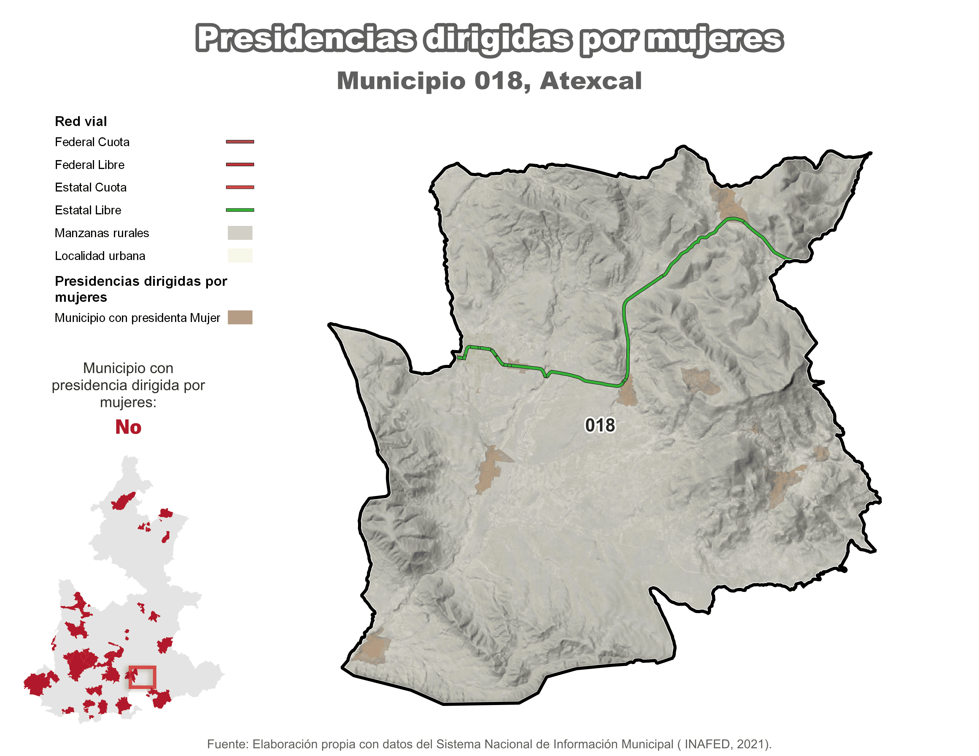 Biblioteca de Mapas - Presidencia en municipio de Atexcal