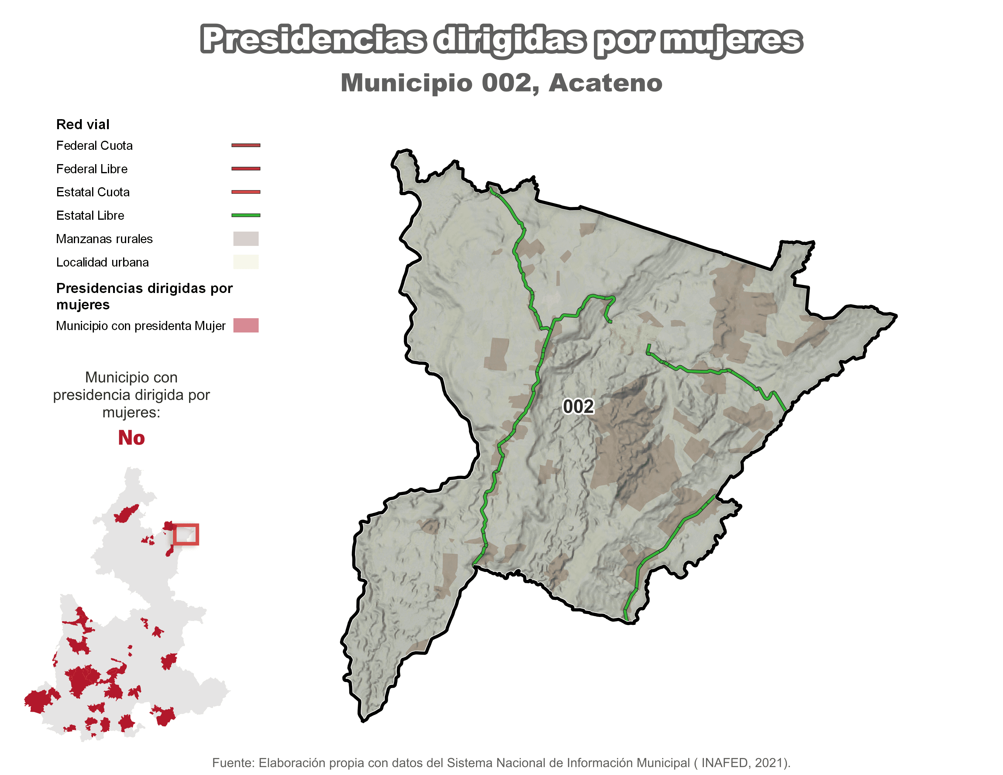 Biblioteca de Mapas - Presidencia en municipio de Acateno