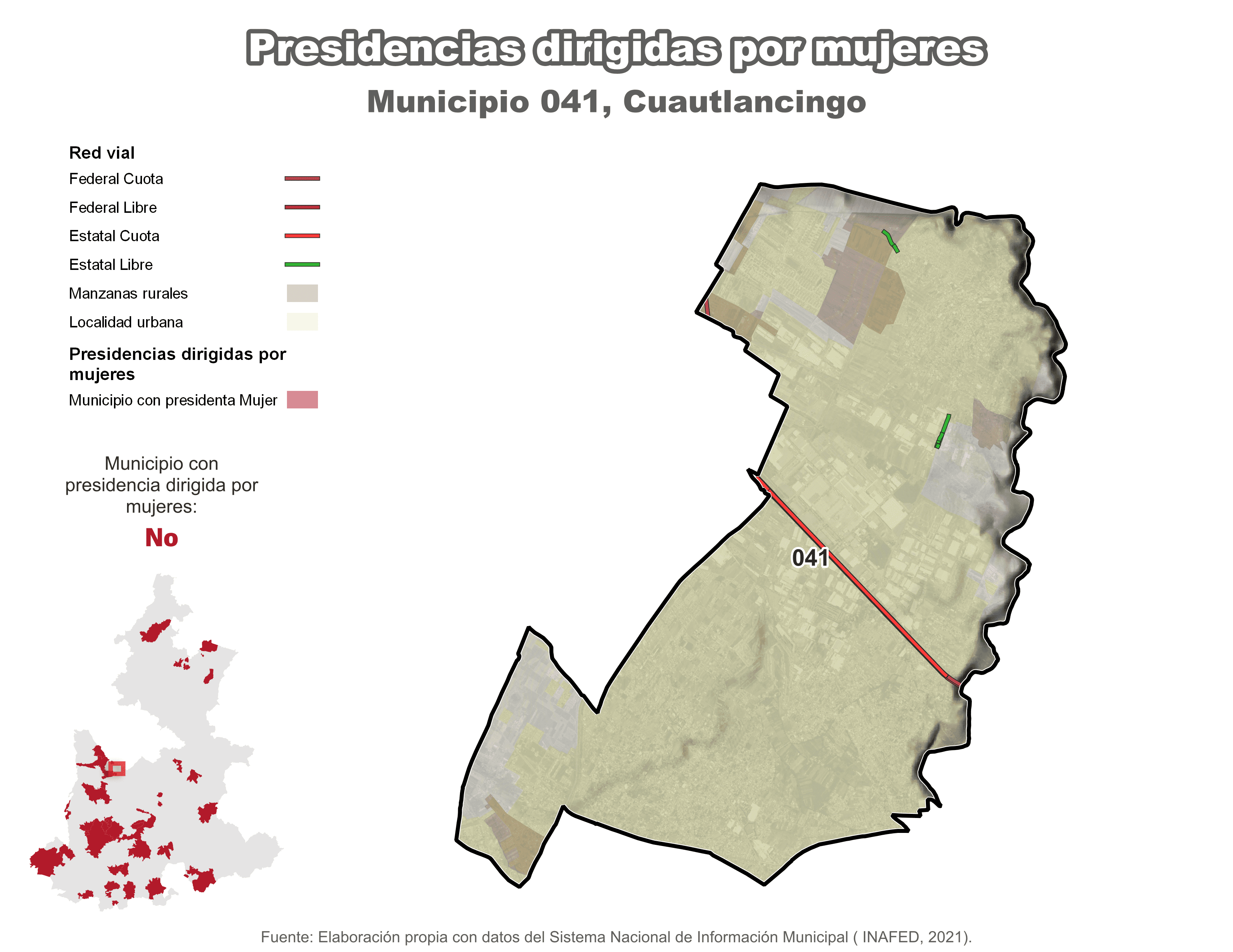 Biblioteca de Mapas - Presidencia en municipio de Cuautlancingo