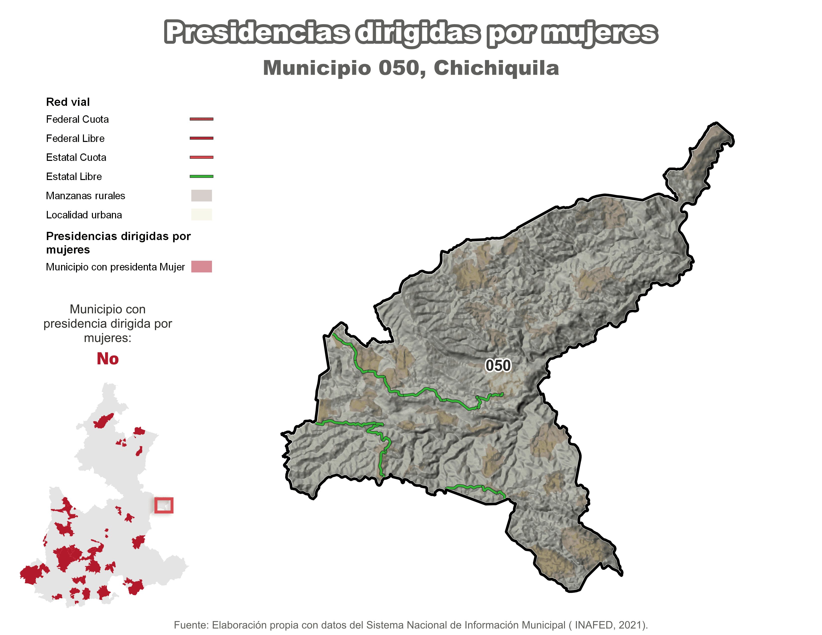 Biblioteca de Mapas - Presidencia en municipio de Chichiquila