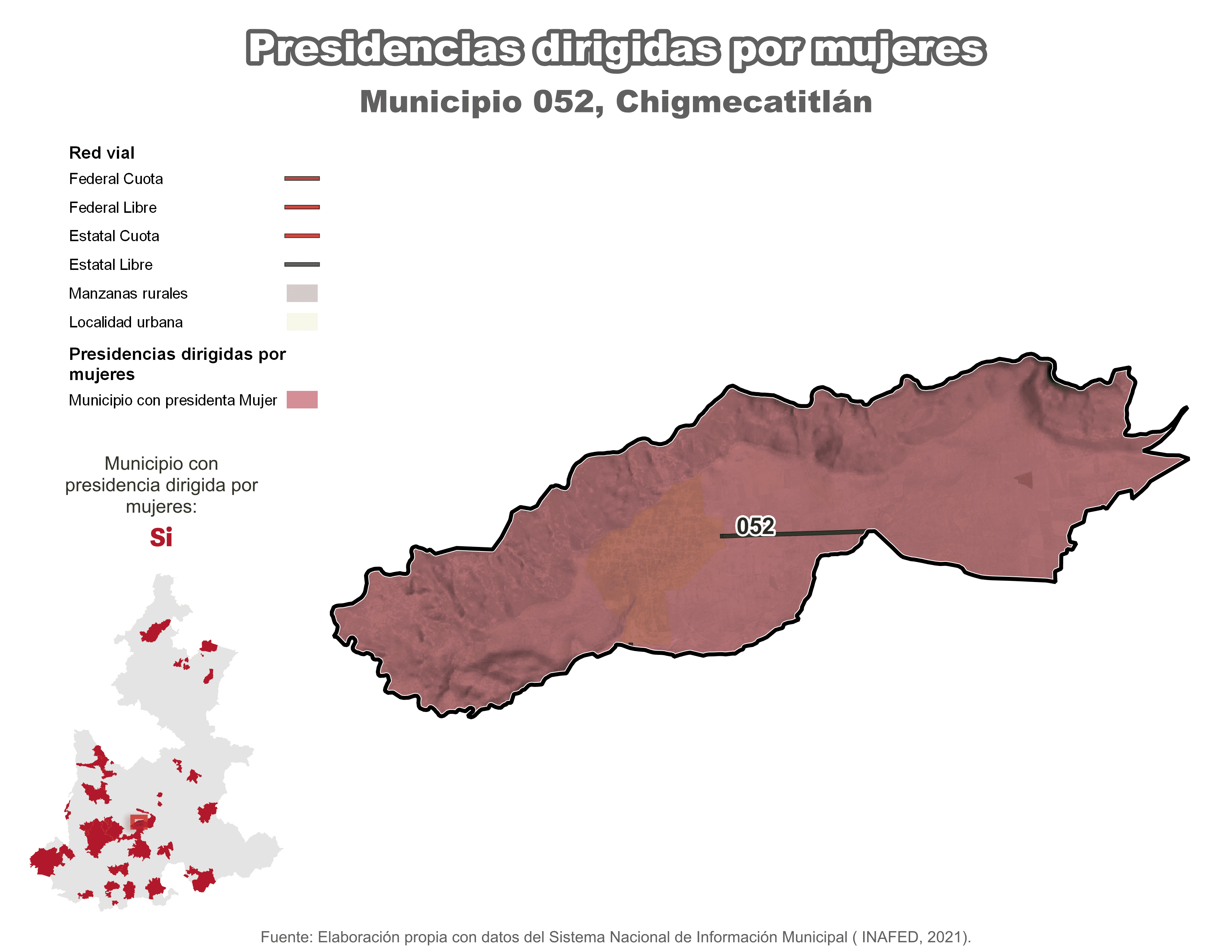 Biblioteca de Mapas - Presidencia en municipio de Chigmecatitlán