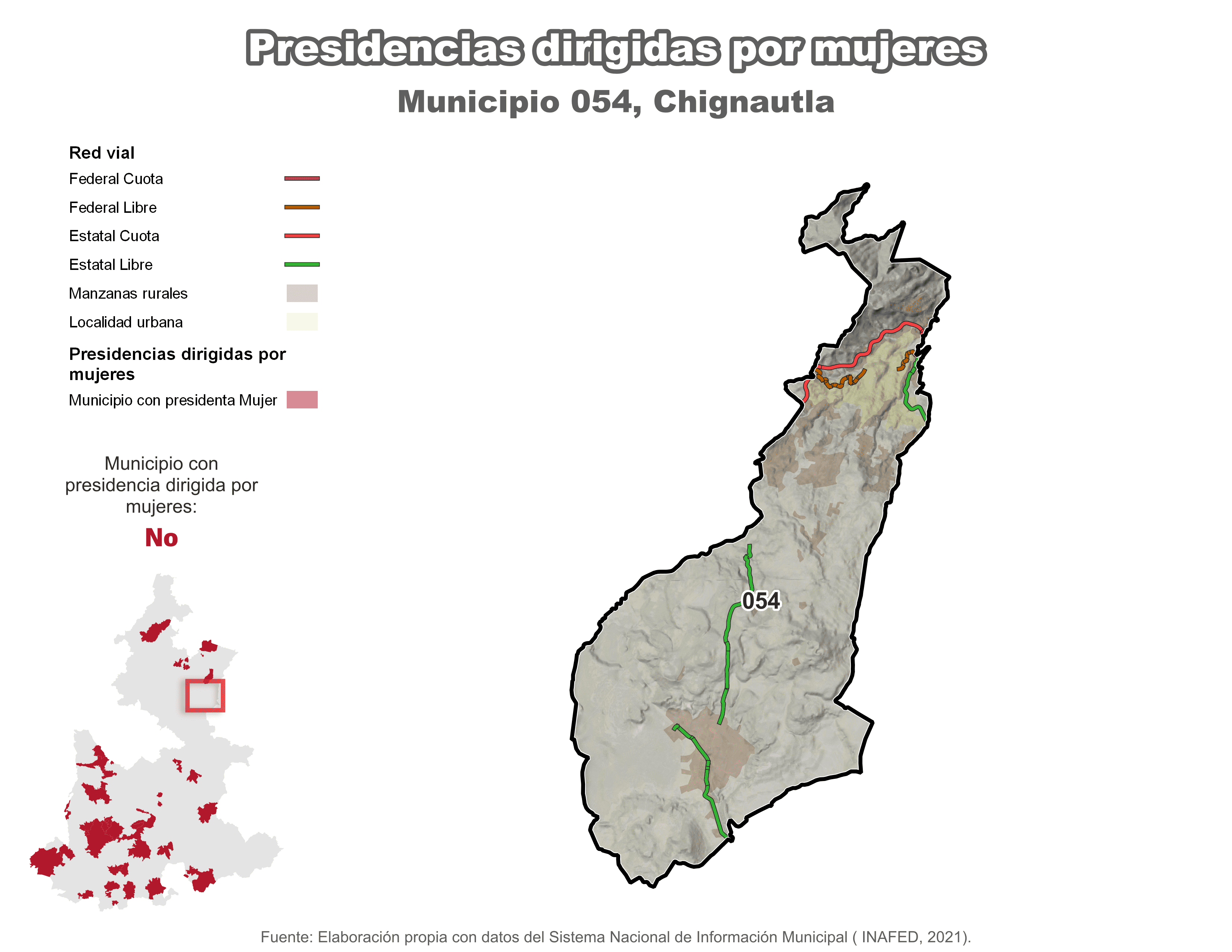 Biblioteca de Mapas - Presidencia en municipio de Chignautla