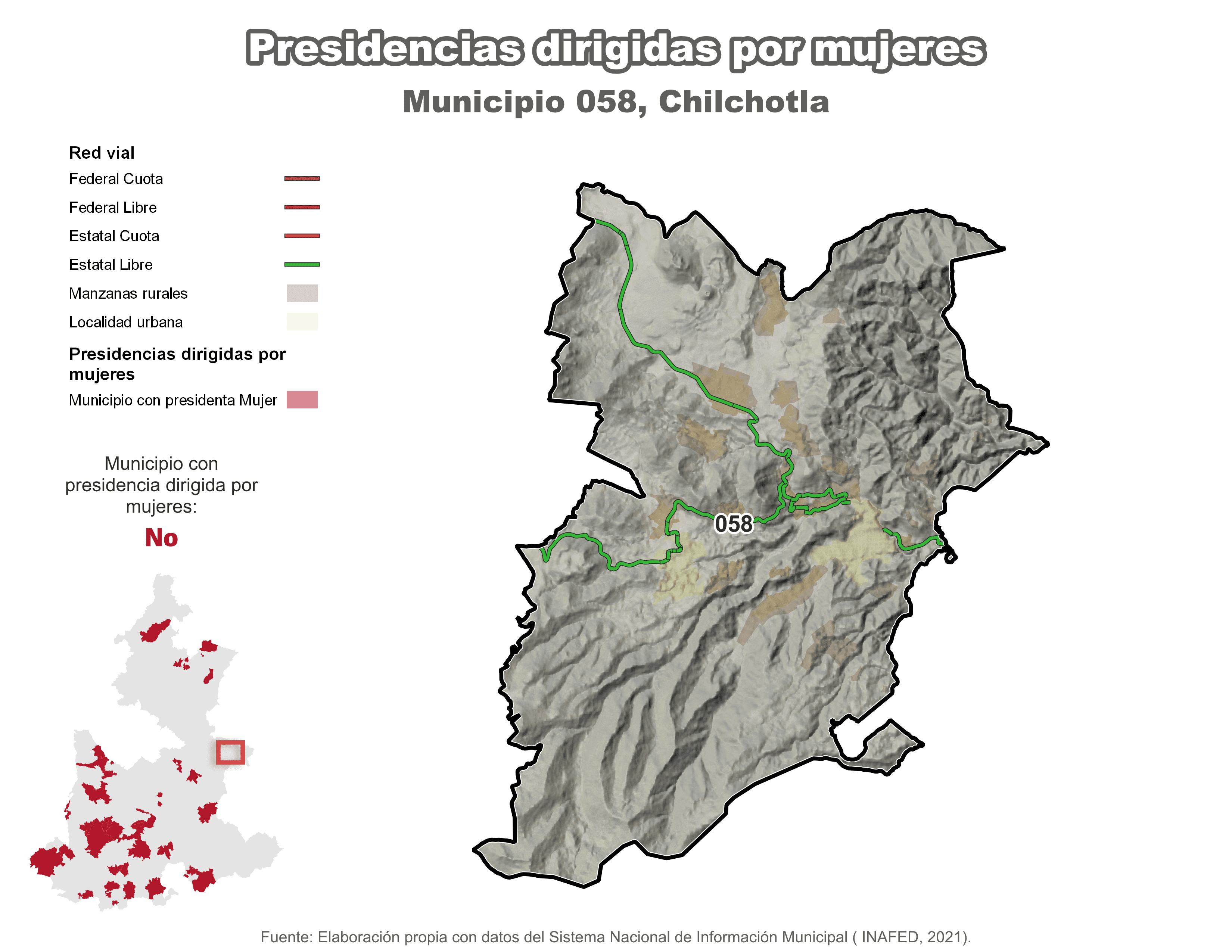 Biblioteca de Mapas - Presidencia en municipio de Chilchotla