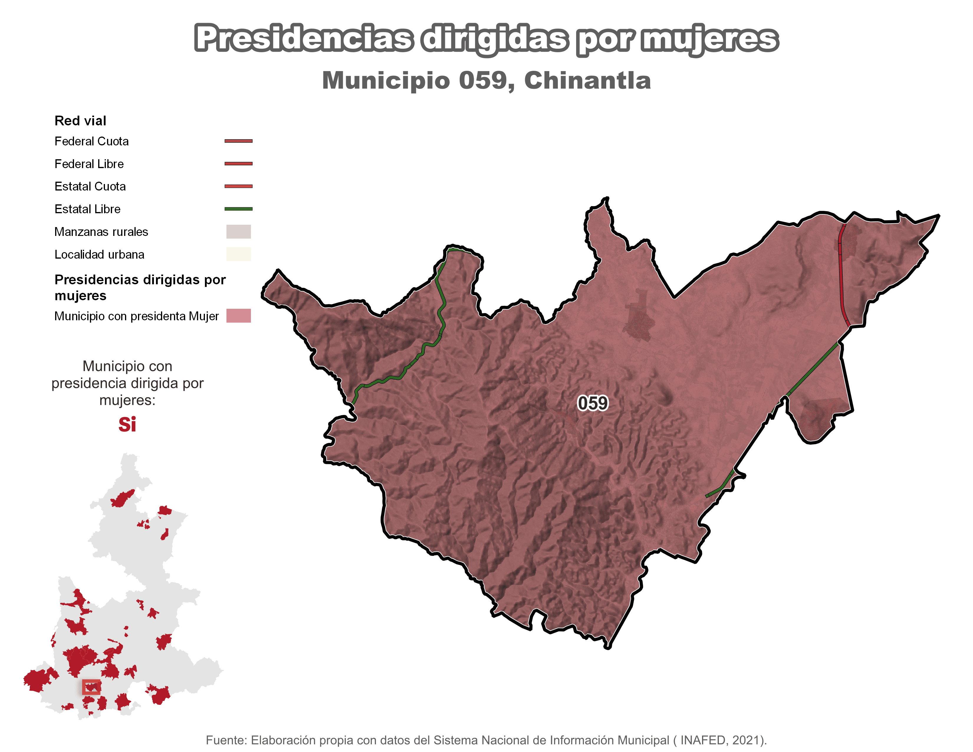 Biblioteca de Mapas - Presidencia en municipio de Chinantla