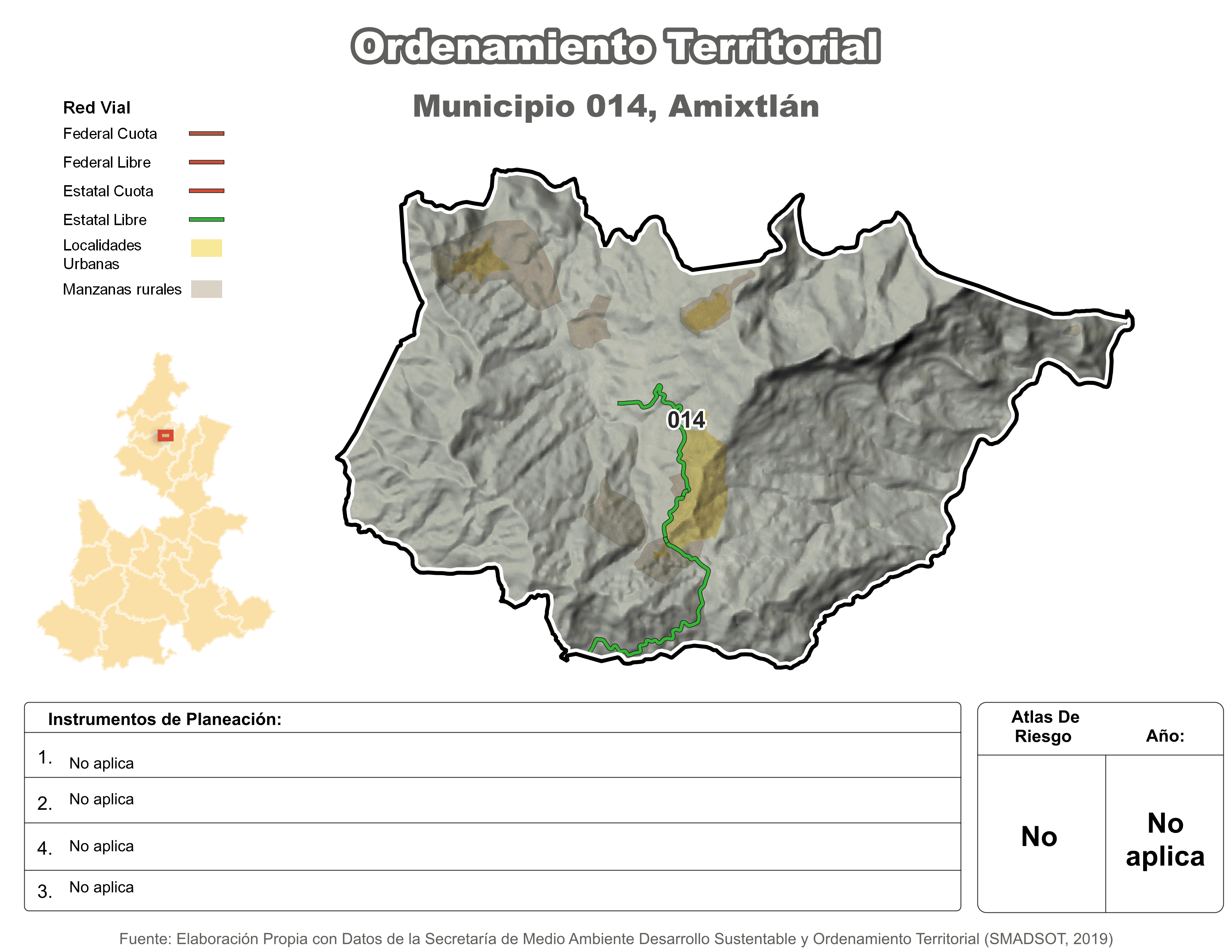 Biblioteca de Mapas - Ordenamiento territorial en municipio de Amixtlán