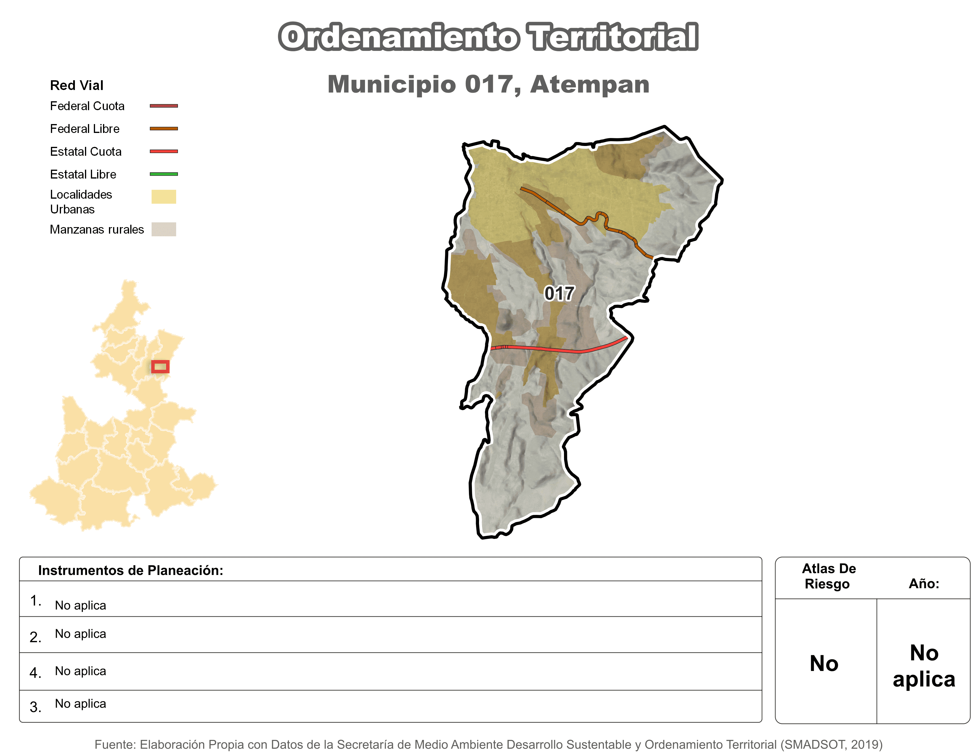 Biblioteca de Mapas - Ordenamiento territorial en municipio de Atempan