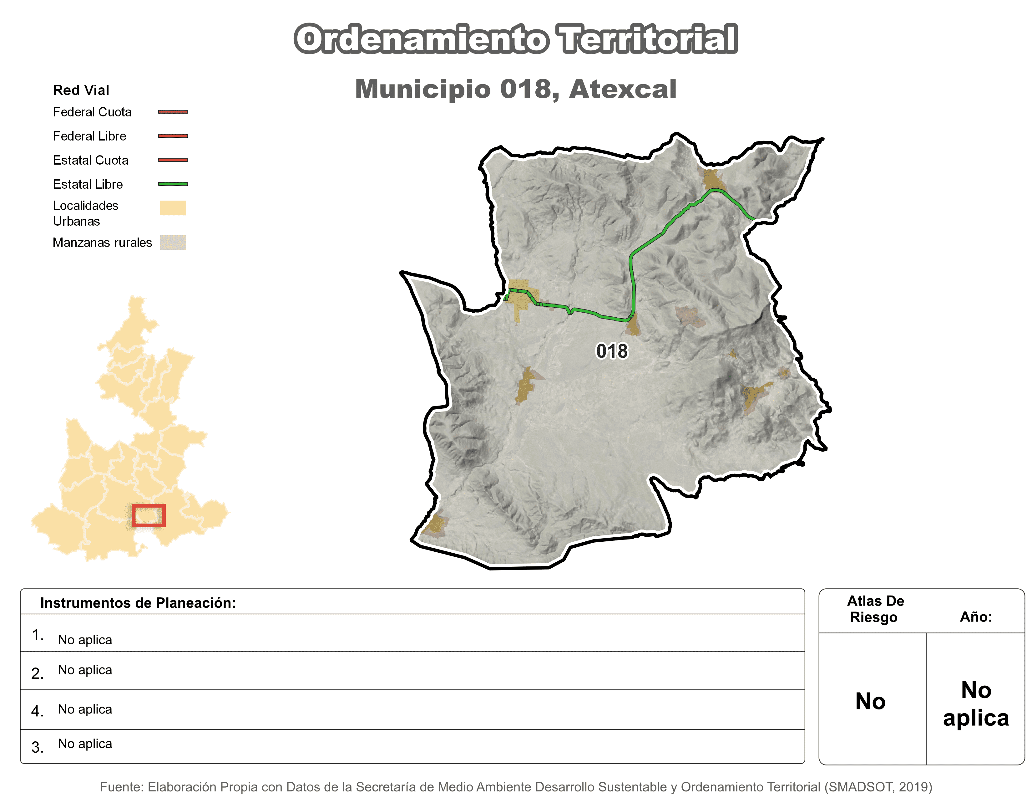 Biblioteca de Mapas - Ordenamiento territorial en municipio de Atexcal