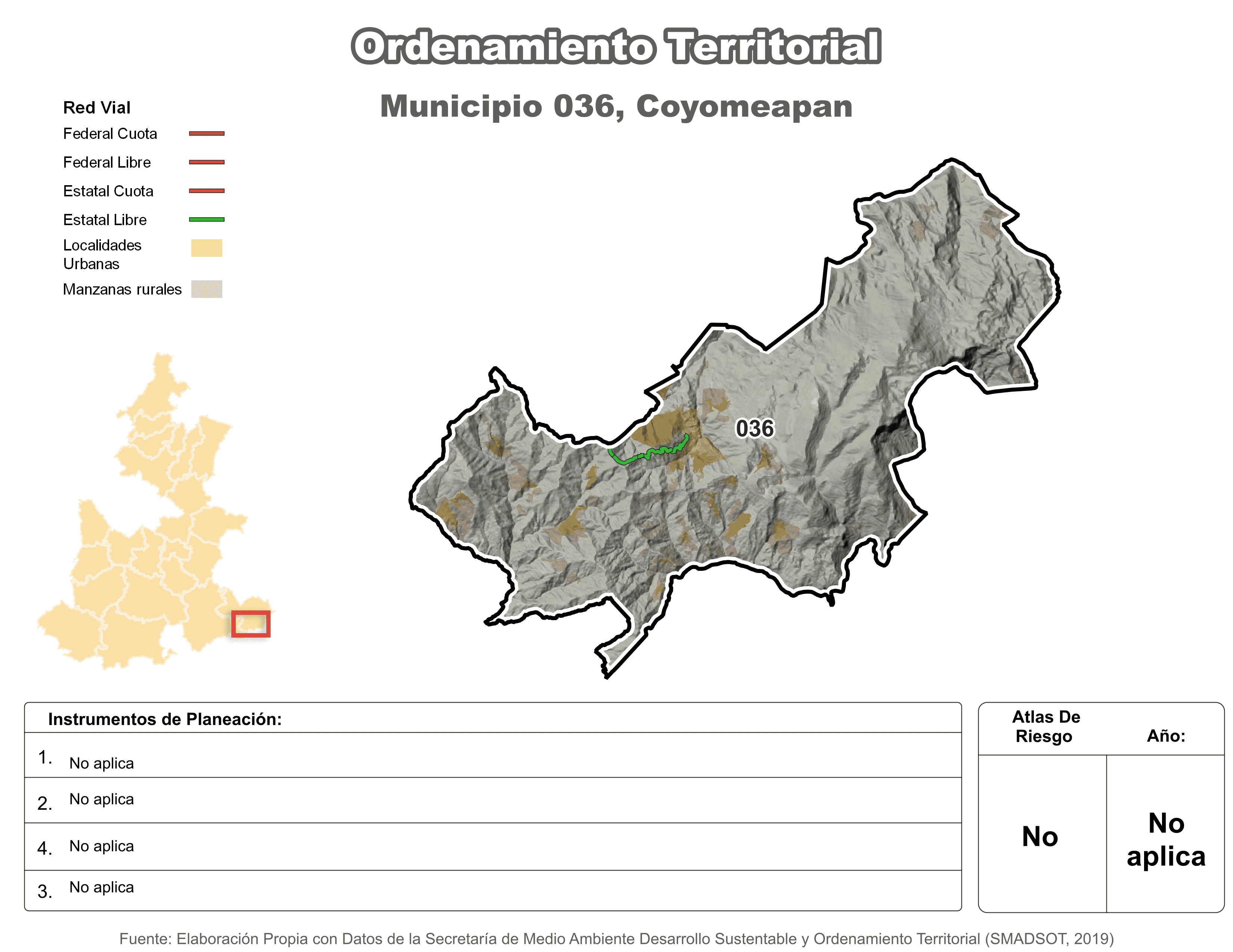 Biblioteca de Mapas - Ordenamiento territorial en municipio de Coyomeapan