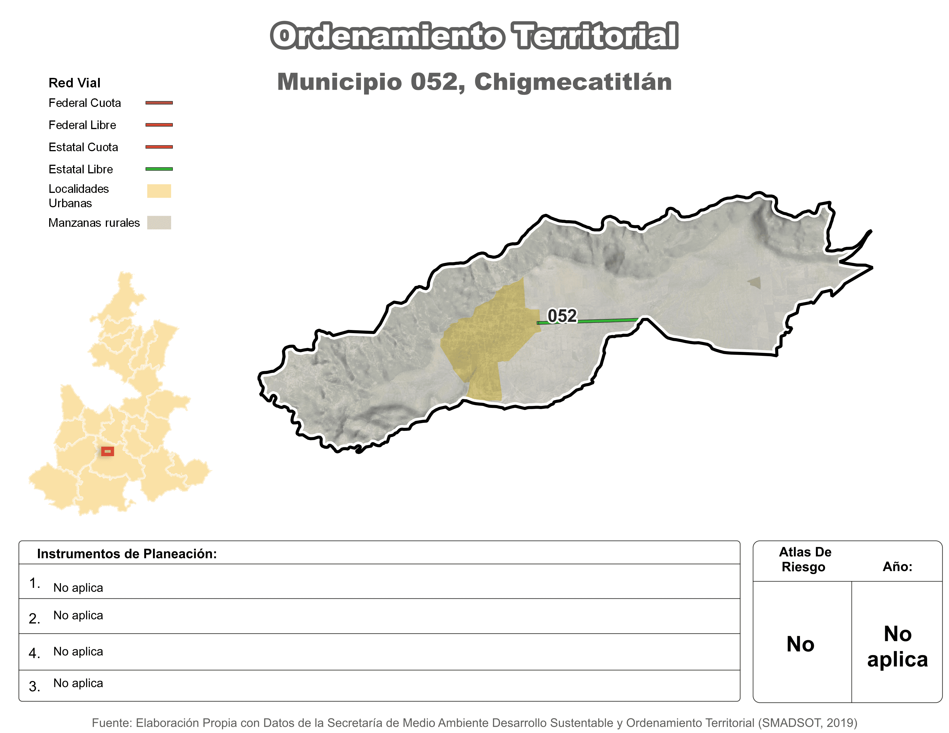 Biblioteca de Mapas - Ordenamiento territorial en municipio de Chigmecatitlán