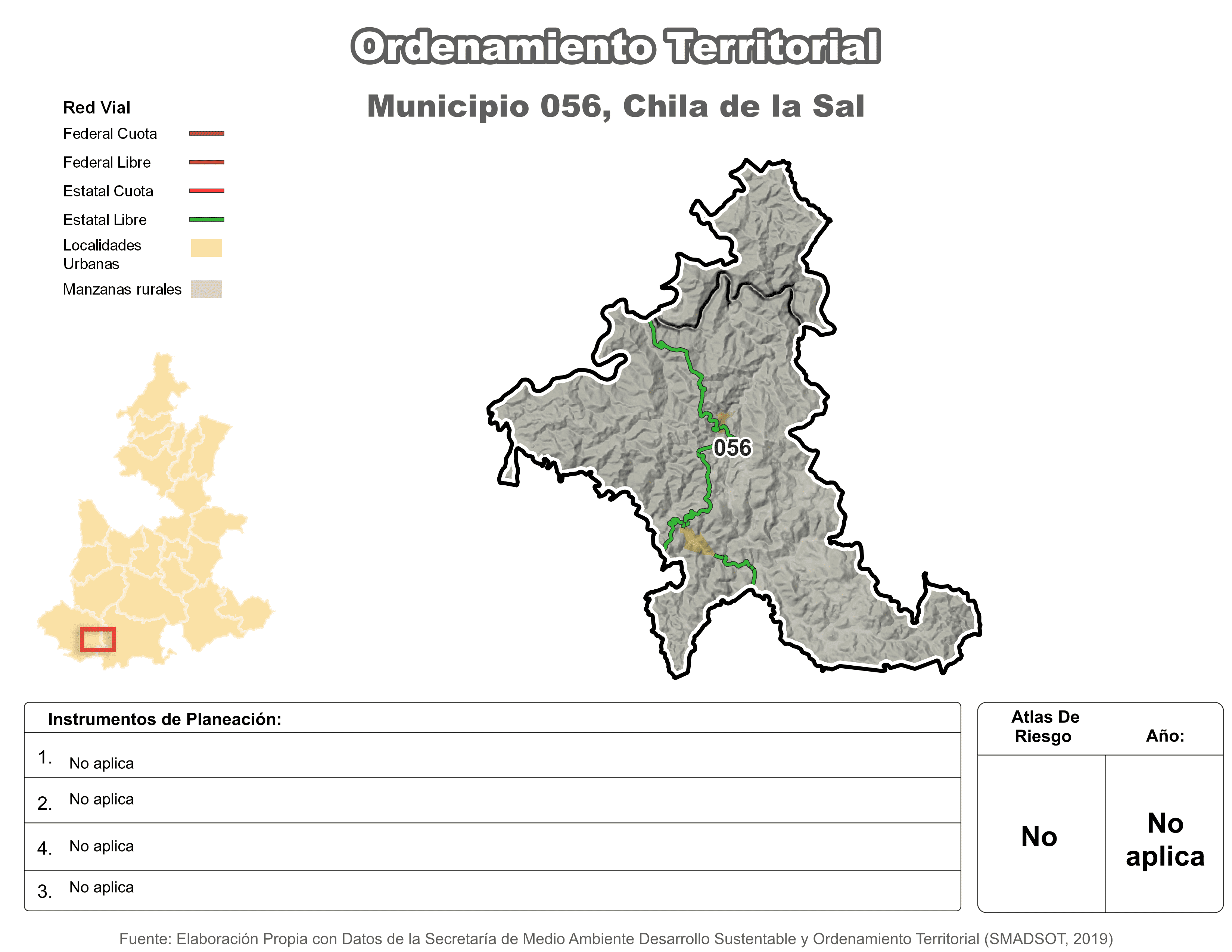 Biblioteca de Mapas - Ordenamiento territorial en municipio de Chila de la Sal