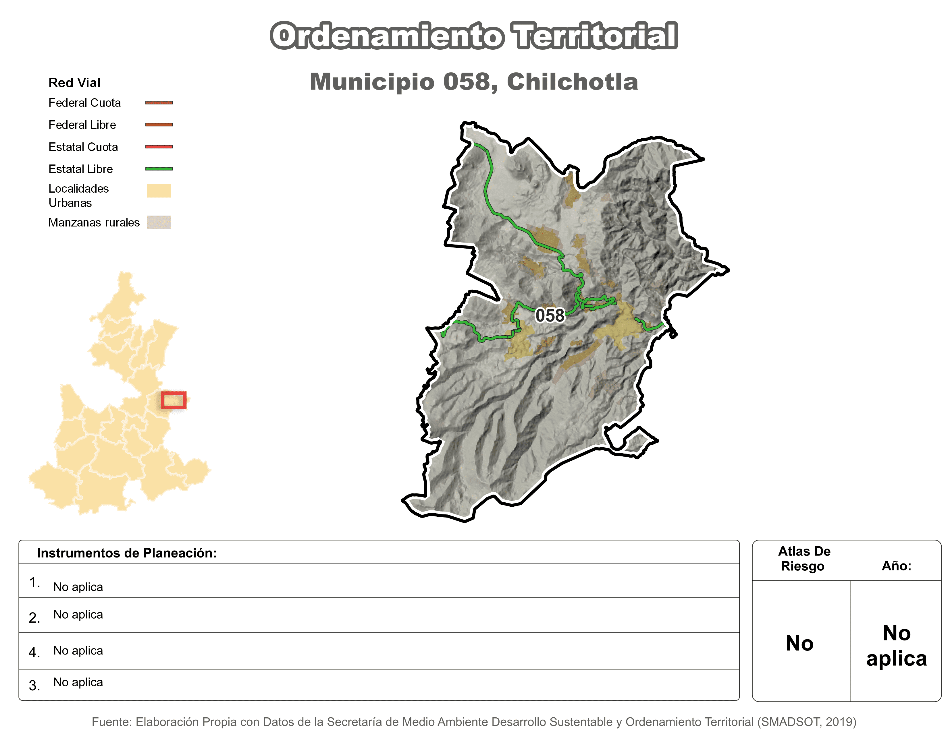 Biblioteca de Mapas - Ordenamiento territorial en municipio de Chilchotla