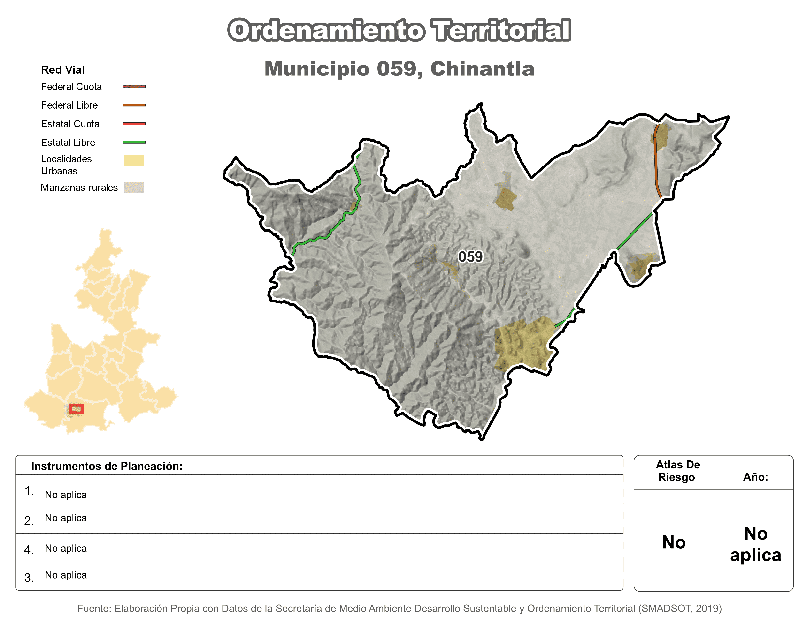 Biblioteca de Mapas - Ordenamiento territorial en municipio de Chinantla