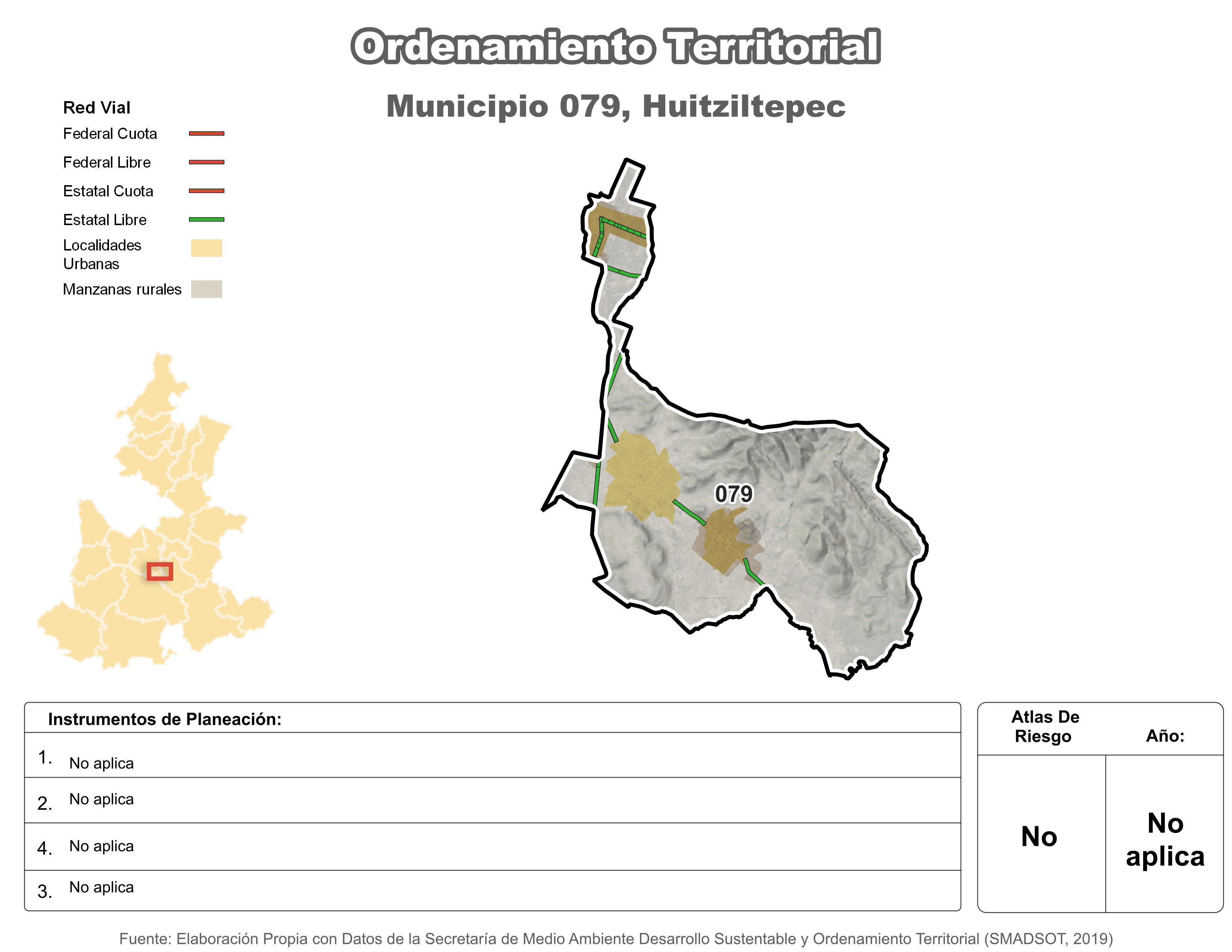 Biblioteca de Mapas - Ordenamiento territorial en municipio de Huitziltepec