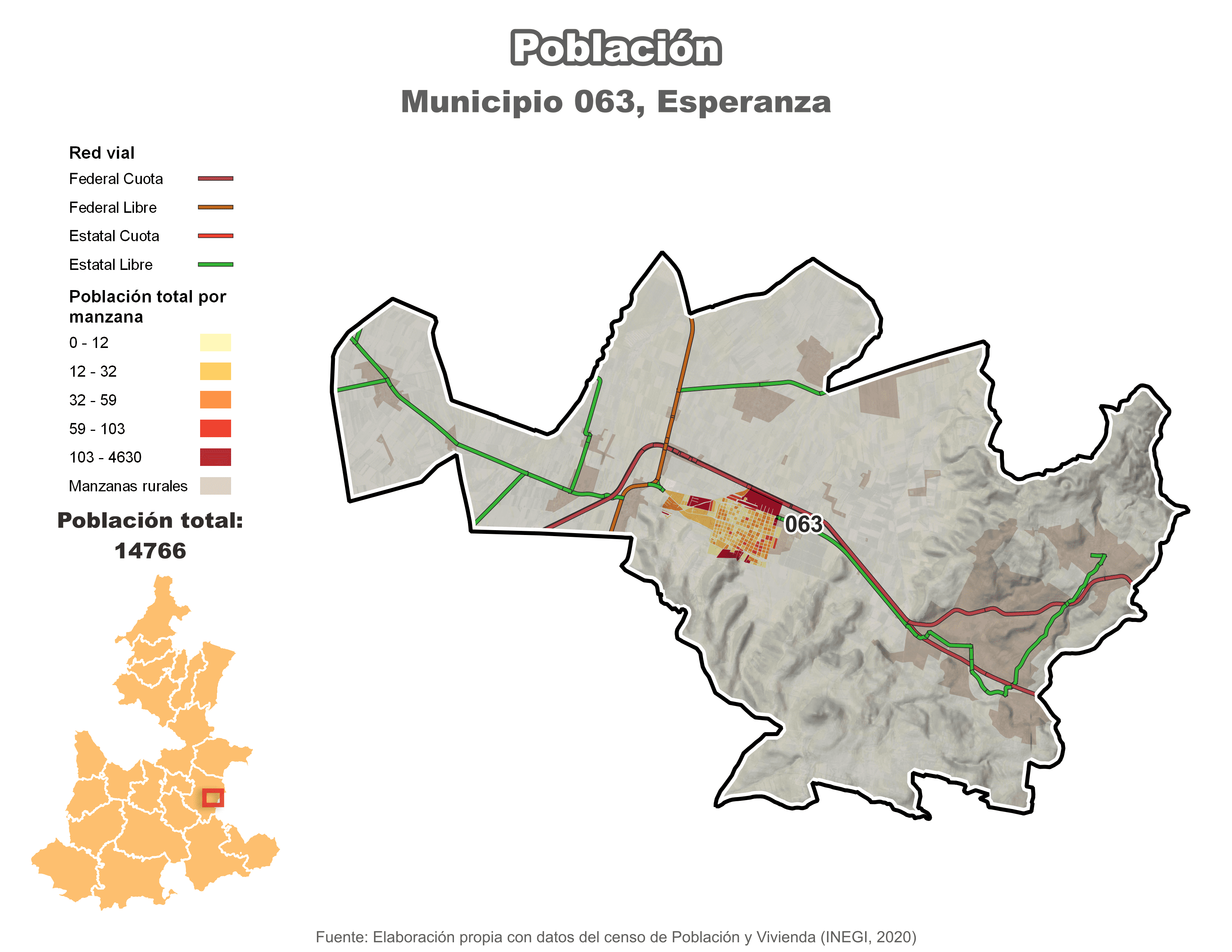 Biblioteca de Mapas - Población municipio de Esperanza